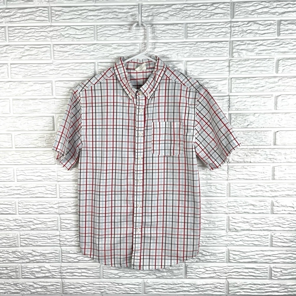 Crazy 8 Boys Plaid Button Up Shirt
